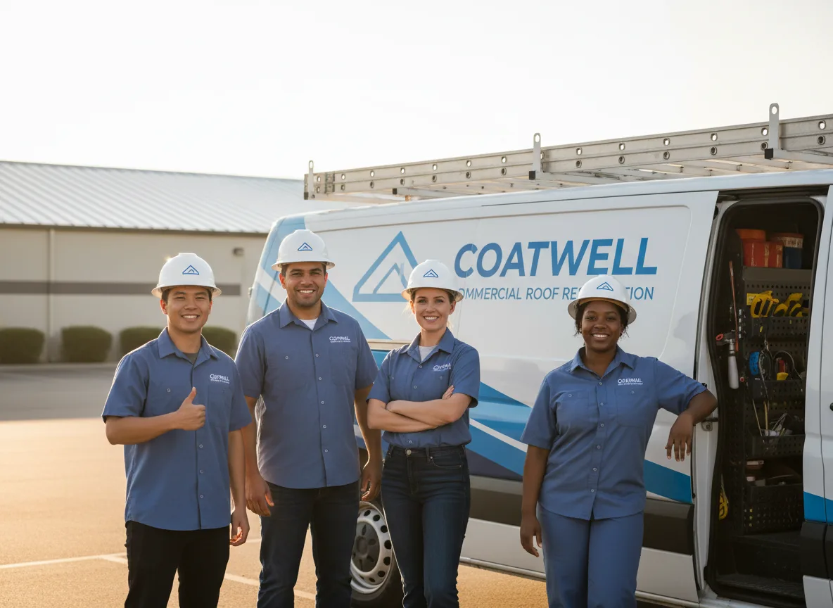 Commercial roof coating company in Alba, TX